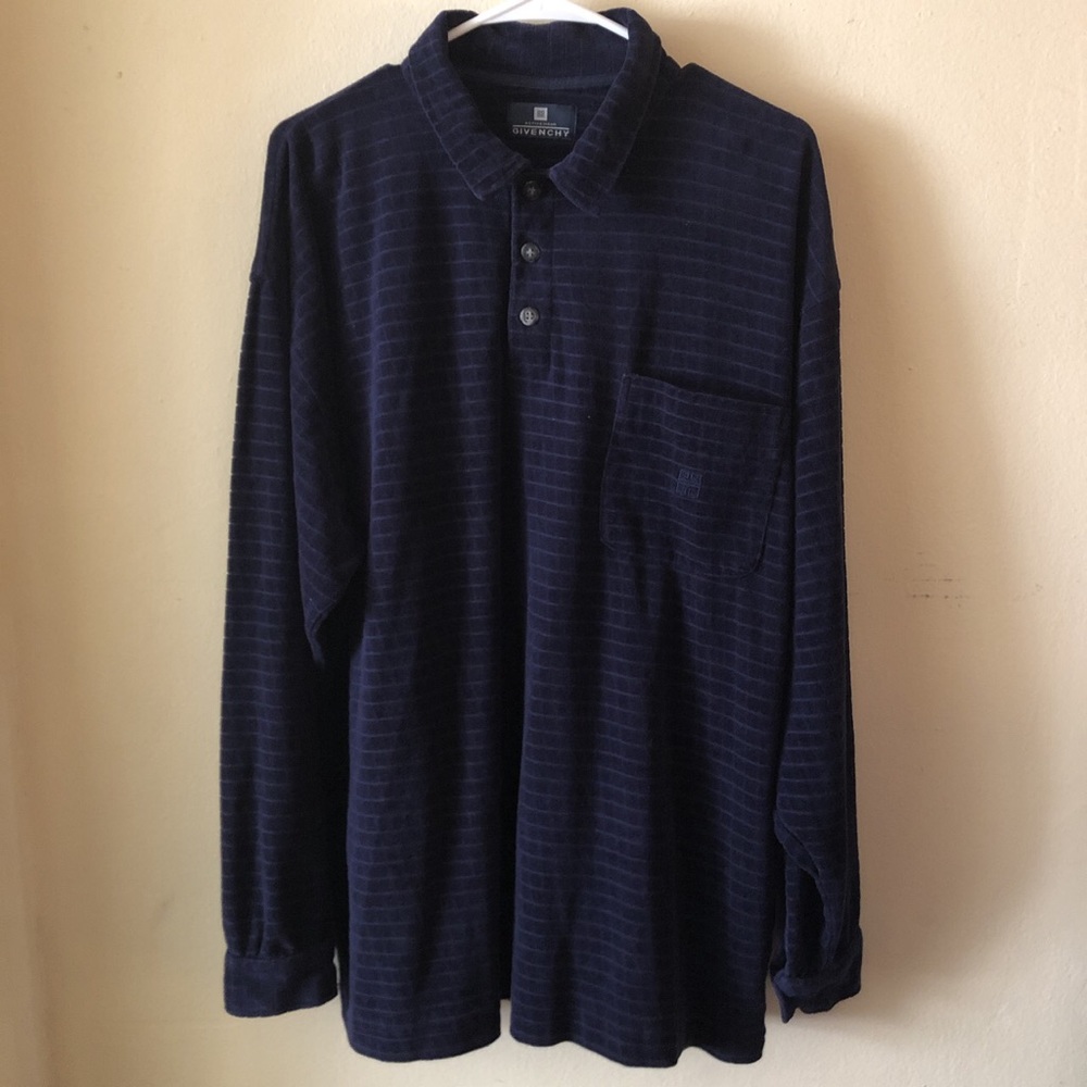 Vintage Givenchy Activewear Velour Polo